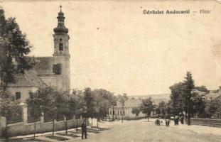 Andocs, Fő tér, templom (ázott / wet damage)