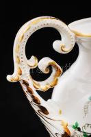 Herendi petrezselyem mintás kézzel festett amfóra, hibátlan, jelzett, m: 30 cm