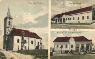 Kocsola, Római katolikus iskola és templom, Eppel József vas és fűszerüzlete