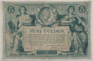 1881. 5Ft / 5G "Osztrák-Magyar Bank" piros sorszámozással T:restaurált
Austro-Hungarian Mo...