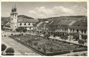 Székelyudvarhely, Battyán tér, gyógyszertár / square, pharmacy