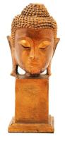 Buddha fej, műgyanta, m: 23 cm