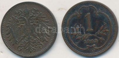 Ausztria 1893-1916. 1h (16xklf) T:2,2- Austria 1893-1916. 1 Heller (16xdiff) C:XF,VF