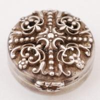 Ezüst (Ag) gyógyszeres szelence, jelzett, 15,7 g