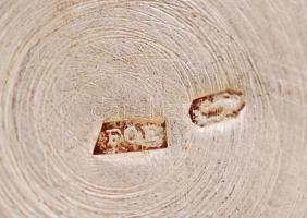 Ezüst (Ag) gyógyszeres szelence, jelzett, 15,7 g