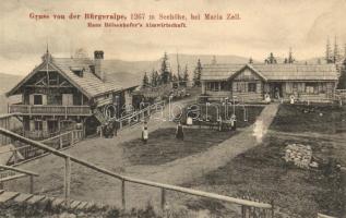 Bürgeralpe bei Mariazell, Hans Reisenhofer's Almwirtschaft / hotel and restaurant (Rb)