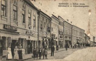 Újvidék, Szűcs utca, Marits üzlete / street, shop (fl)