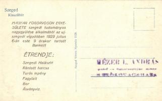 Szeged, Klauzál tér, gyógyszertár, Meinl üzlete, Pénzváltó üzlet, Kereskedelmi és Iparbank, piac, sz...