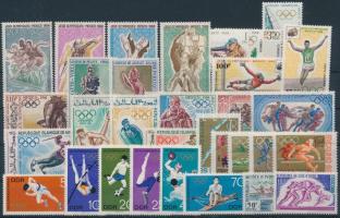 Olimpia motívum 33 db bélyeg, Olympics motif 33 diff. stamps