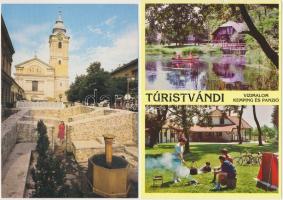 Kb. 700 db MODERN magyar városképes lap dobozban / Approx. 700 modern Hungarian town-view postcards ...