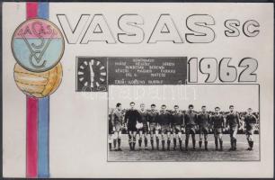 1962 Vasas focisták reklámkiadványa, fotólap. 9x14cm