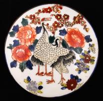 Kínai bonbonier, jelzett, d: 13 cm, m: 5 cm