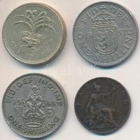Nagy-Britannia 1920-1922. Farthing Br "Viktória", "V. György" (2x) + 1948-1960. ...