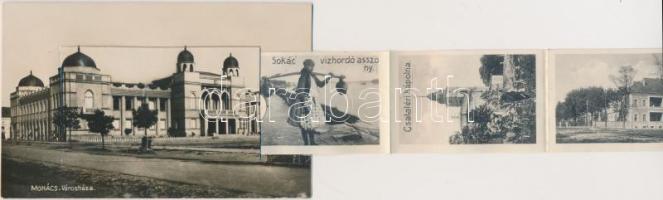 Mohács városháza, leporellocard, Pollák Róbert kiadása