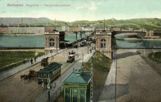 Budapest, Margit híd, villamos megálló
