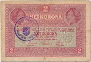 1917. 2K "Boksánbányai Anyakönyvi Kerület" felülbélyegzéssel T:III,III-