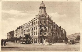 Budapest XI. Horthy Miklós út és Villányi út, Körönd, villamos, teherautó (EK)