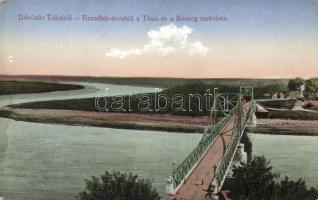 Tokaj, Erzsébet híd, Tisza és Bodrog torkolata