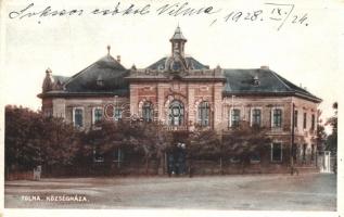 Tolna Községháza, Özv. Brucker Nándorné kiadása (fa)