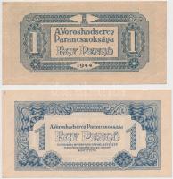 1944. 1P "A Vöröshadsereg Parancsnoksága" (2x) T:I-,III
