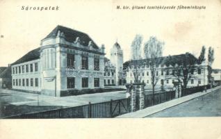 Sárospatak, Állami tanítóképezde főhomlokzata, Fischer Lajos kiadása