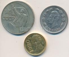 21db vegyes külföldi fémpénz T:vegyes 21pcs of mixed coins C:mixed