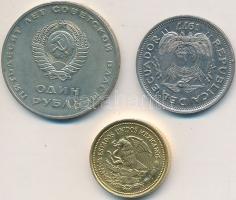 21db vegyes külföldi fémpénz T:vegyes
21pcs of mixed coins C:mixed