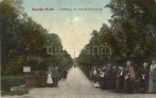 Buziásfürdő, Sétány az Aczél fürdőhöz / promeande to the spa (EK)