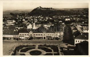Dés, Főtér, Weisz K. üzlete, Bikfalwy Károly és Wolf üzletei / square, shops
