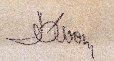 Cca 1940 Jávor jelzéssel: Hófedte házak, jelzett fotó, üvegezett keretben, 40×30 cm