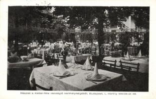 Budapest XI. Ketter-féle vendéglő, kerthelyiség; Horthy Miklós út 48.