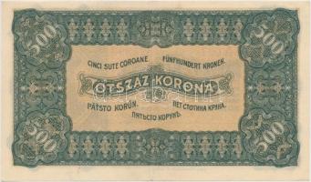 1923. 500K "Magyar Pénzjegynyomda Rt. Budapest" T:II-
Adamo K34