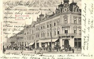 Kaposvár, Erzsébet utca és szálló, Art Nouveau (EK)