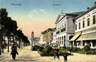 Debrecen, városháza, Csillag Arthur üzlete, kályha és vasbútor raktár, Divald és Monostory