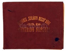 Ügyvédek "Szilágyi Dezső" Köre 1935. évi határidő naplója. Kicsit laza, kopott vászonkötésben, számos bejegyzéssel, feljegyzéssel.