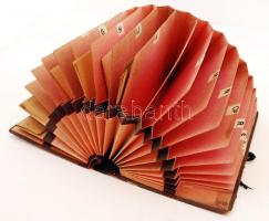 Régi előrendező, benne dokumentumokkal, félvászon kötésben.