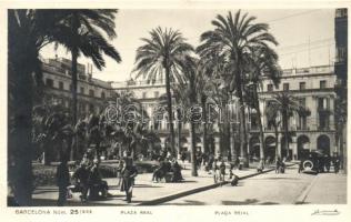 Barcelona, Plaza Real / square, automobiles (EK)