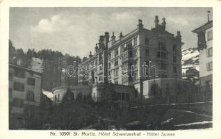 St. Moritz, Hotel Schweizerhof and Suisse (EK)