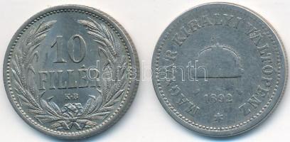 1892-1909KB 10f Ni (2xklf) T:2,3