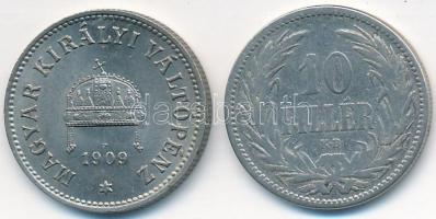 1892-1909KB 10f Ni (2xklf) T:2,3