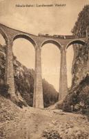 Landwasser Viaduct, Albula Bahn / railway, locomotive (EK)