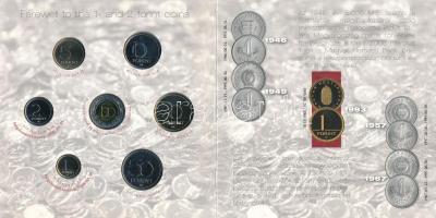 2008. 1Ft-100Ft "Búcsú az egy- és kétforintostól" 7xklf db dísztokos szettben T:BU