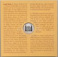 2009. 5Ft-200Ft "Haydn" 6klf darabból álló forgalmi érme sorok + "Joseph Haydn" ...