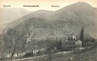Herkulesfürdő, vasútállomás / railway station (EK)