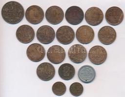 Hollandia 1878-1945. 1/2c-5c 20db váltópénz, főleg Br T:vegyes Netherlands 1878-1945. 1/2 Cent - 5 Cents 20pcs of coins, mostly bronze C:mixed