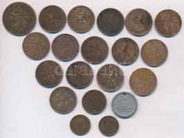Hollandia 1878-1945. 1/2c-5c 20db váltópénz, főleg Br T:vegyes
Netherlands 1878-1945. 1/2 Cent - 5 C...