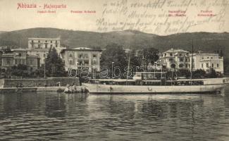 Abbazia, Grand hotel, Pension Schalck, Dr. Mahler sanatorium, Pension Meerschlössl, ship (fa)