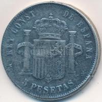 Spanyolország 1885. 5P fém hamisítványa T:2-,3
Spain 1885. 5 Pesetas metal fake C:VF,F