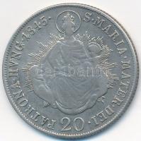 1845B 20Kr Ag "V. Ferdinánd" T:2-
Huszár: 2018, Unger III.:1419