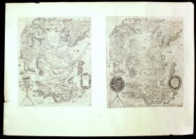 3 db nagyméretű reprint térkép: Nova descriptio totius Hungariae, Lázár deák térképének 1552 utáni kiadásai: Giovanni Andrea Vavassore (Velence, 1553), Pirro Ligorio (Róma, 1569), Zsámboky János (Bécs, 1566), különféle méretekben